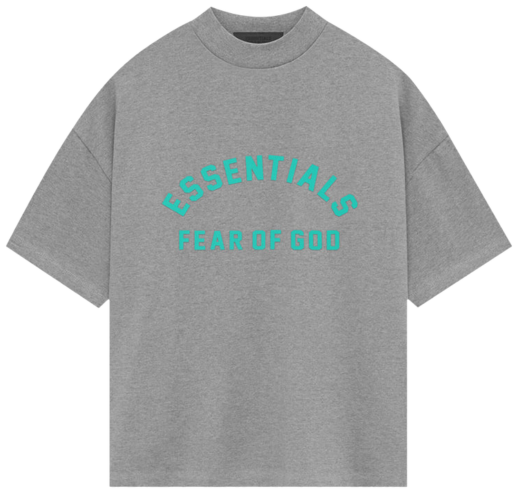 Gray Essentaisl Logo Print T shirt Gray Essentaisl Logo Print T shirt