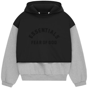 Black x grey Essentials Hoodie