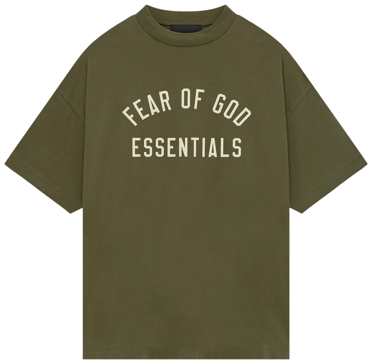 Olive green Essentials T shirt Olive green Essentials T shirt