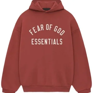 Red Essentials Hoodie