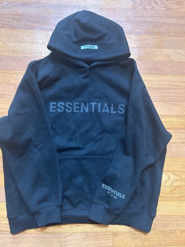 Blue Fear OF god Essentials Hoodie