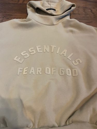 Dusty beige essentails hoodie