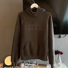 Essentials Dark brown hoodie