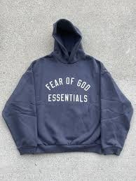 Blue Fear of God Essential Hoodie photo review