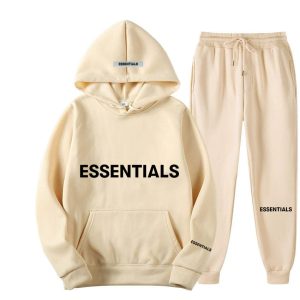 Beige Essentials Tracksuit