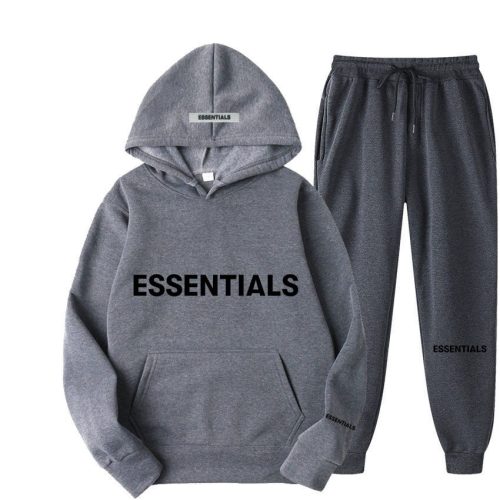 Heather Grey Essentials Tracksuit photo review