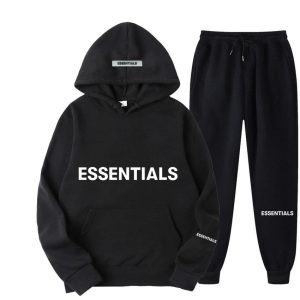 Black Essentials Tracksuit