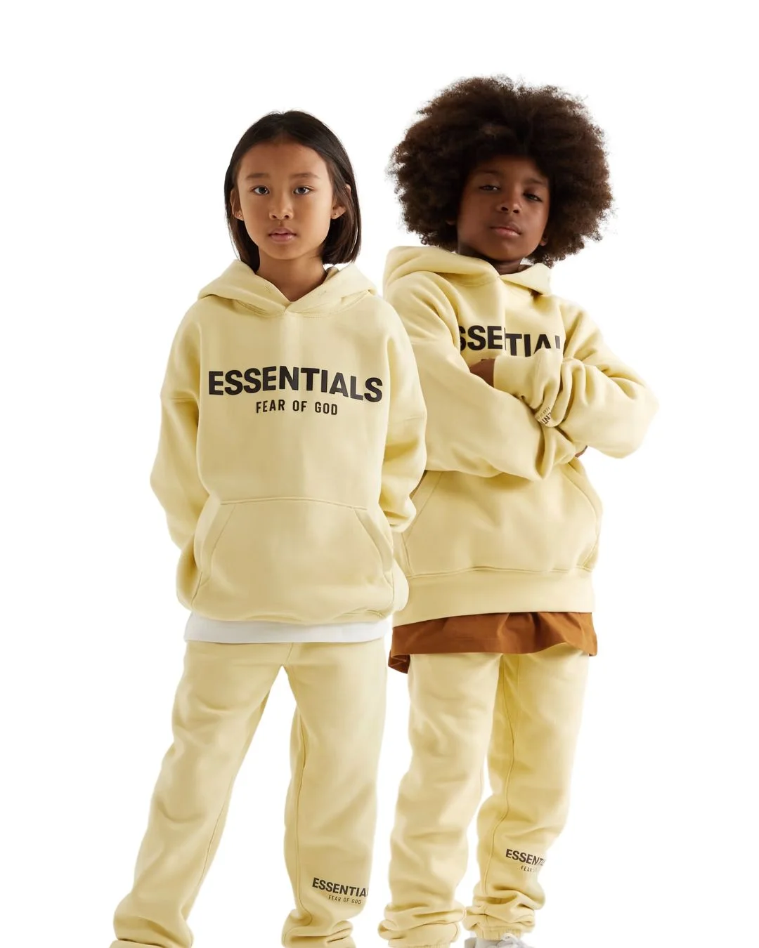 Blue Fear of God Essential Hoodie