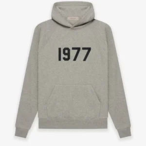 Grey 1977 Essentials Hoodie