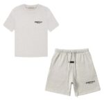 Light Gray Essentials short set