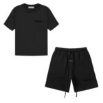 Black Essentials Shorts set