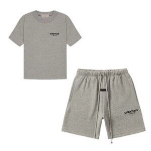 Grey Essentials Shorts Set