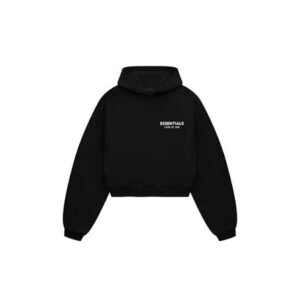 essentials crop hoodie