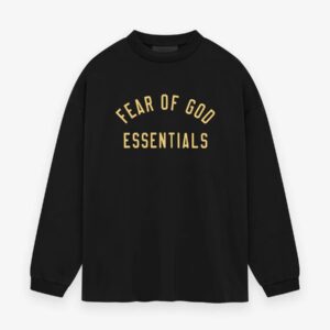 Fear Of God Essentials Yellow Logo Sweatshirt