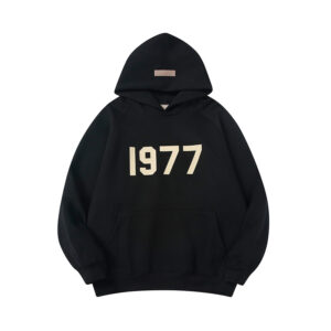 1977 Mattle Black Essentials Hoodie